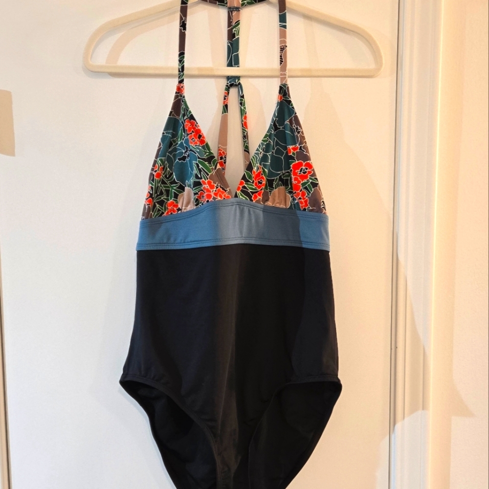 Carve Design "Dahlia": Jardin with Black One-Piece Swimsuit NWOT - Picture 5 of 11
